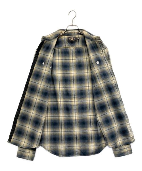 RRL（ダブルアールエル）RRL (ダブルアールエル) 長袖シャツ ブルー×イエロー サイズ:Mの古着・服飾アイテム