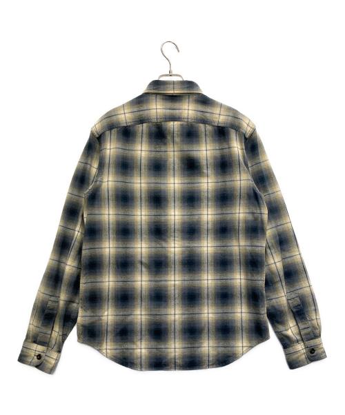 RRL（ダブルアールエル）RRL (ダブルアールエル) 長袖シャツ ブルー×イエロー サイズ:Mの古着・服飾アイテム