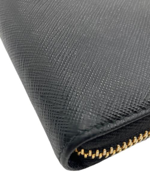 PRADA（プラダ）PRADA (プラダ) ラウンドファスナー財布 ブラックの古着・服飾アイテム