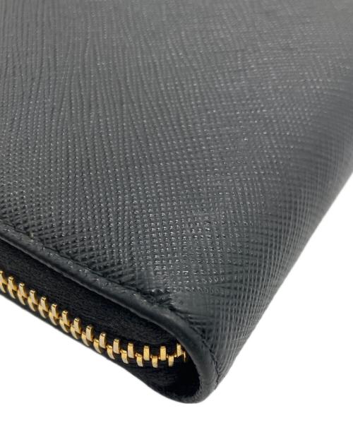 PRADA（プラダ）PRADA (プラダ) ラウンドファスナー財布 ブラックの古着・服飾アイテム