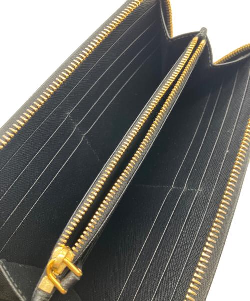 PRADA（プラダ）PRADA (プラダ) ラウンドファスナー財布 ブラックの古着・服飾アイテム