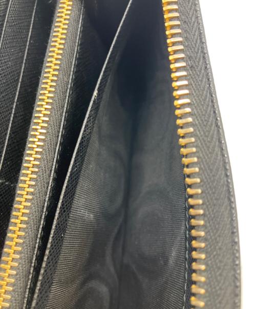 PRADA（プラダ）PRADA (プラダ) ラウンドファスナー財布 ブラックの古着・服飾アイテム