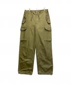 不明フメイ）の古着「ミリタリーパンツ」｜カーキ