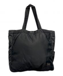 PORTER（ポーター）の古着「トートバッグ」｜ブラック×ブラウン