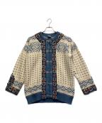 DALE OF NORWAYダーレ オブ ノルウェイ）の古着「厚手カーディガン」｜ホワイト×ブルー