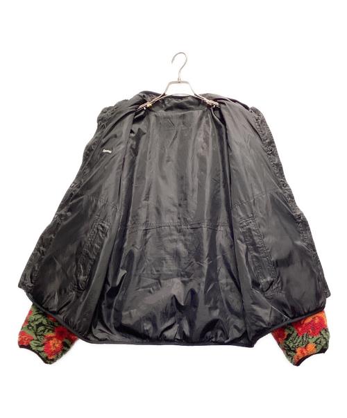 SUPREME（シュプリーム）SUPREME (シュプリーム) roses sherpa fleece reversible jacket レッド×ブラック サイズ:Lの古着・服飾アイテム