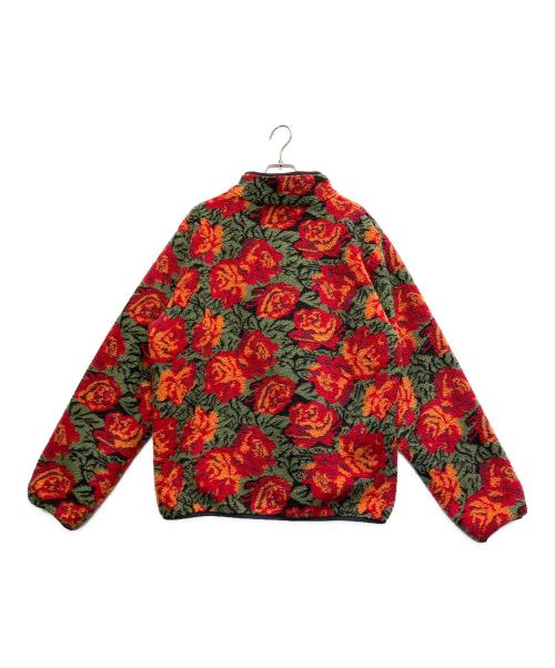 SUPREME（シュプリーム）SUPREME (シュプリーム) roses sherpa fleece reversible jacket レッド×ブラック サイズ:Lの古着・服飾アイテム