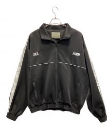 WIND AND SEA×FCMM（ウィンダンシー×エフシーエムエム）の古着「サイドライントラックジャケット」｜ブラック