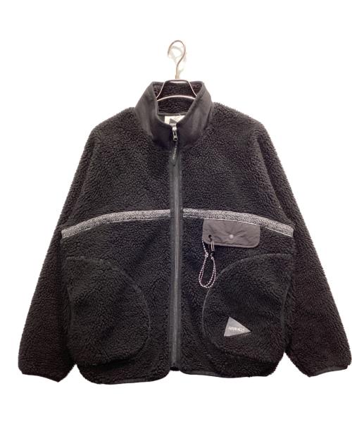 GRAMICCI（グラミチ）GRAMICCI (グラミチ) and wander (アンドワンダー) JQ TAPE FLEECE JACKET ブラック サイズ:Lの古着・服飾アイテム