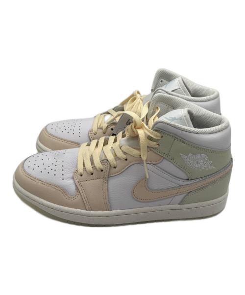 NIKE（ナイキ）NIKE (ナイキ) Air Jordan 1 Mid SE ホワイト×ピンク サイズ:27 未使用品の古着・服飾アイテム