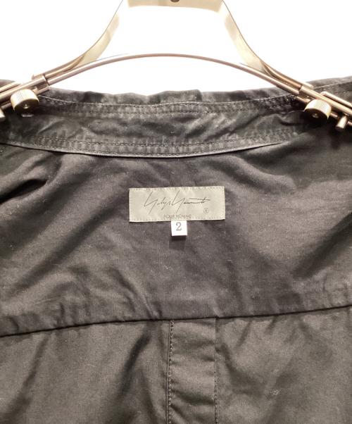 YOHJI YAMAMOTO（ヨウジヤマモト）YOHJI YAMAMOTO (ヨウジヤマモト) 半袖シャツ ブラック サイズ:２の古着・服飾アイテム
