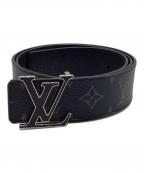 LOUIS VUITTONルイ ヴィトン）の古着「レザーベルト」｜ブラック