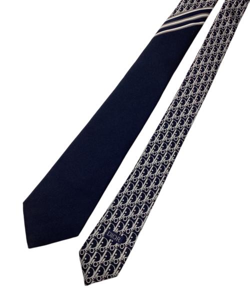 Christian Dior（クリスチャン ディオール）Christian Dior (クリスチャン ディオール) ネクタイ ネイビー サイズ:不明　の古着・服飾アイテム