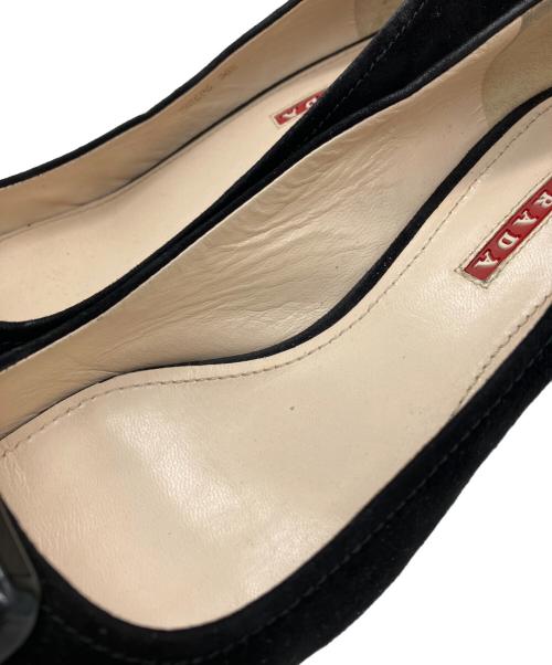 PRADA SPORTS（プラダスポーツ）PRADA SPORTS (プラダスポーツ) ポインテッド トゥ バックル パンプス ブラック サイズ:36.5の古着・服飾アイテム
