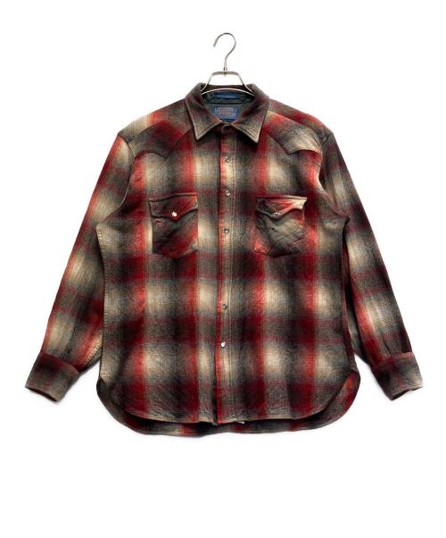 PENDOLETON（ペンドルトン）PENDOLETON (ペンドルトン) 長袖シャツ レッド サイズ:XLの古着・服飾アイテム