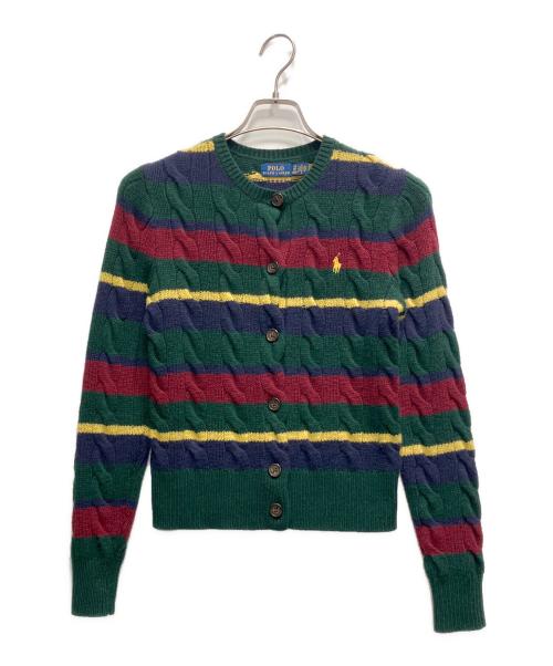 POLO RALPH LAUREN（ポロ・ラルフローレン）POLO RALPH LAUREN (ポロ・ラルフローレン) 薄手カーディガン マルチカラー サイズ:XSの古着・服飾アイテム