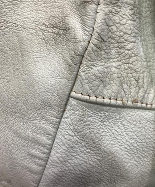 Golden Bear（ゴールデンベア）Golden Bear (ゴールデンベア) 袖革スタジャン グリーン×ホワイト サイズ:Mの古着・服飾アイテム