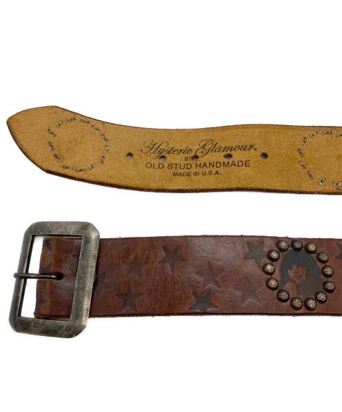 Hysteric Glamour（ヒステリックグラマー）Hysteric Glamour (ヒステリックグラマー) レザーベルト ブラウンの古着・服飾アイテム