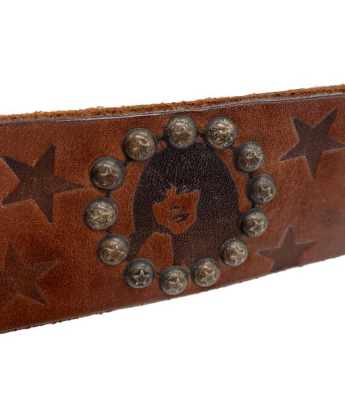 Hysteric Glamour（ヒステリックグラマー）Hysteric Glamour (ヒステリックグラマー) レザーベルト ブラウンの古着・服飾アイテム