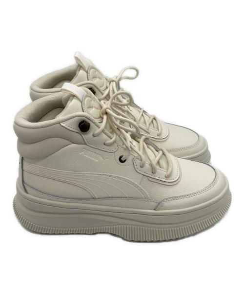 PUMA（プーマ）PUMA (プーマ) ハイカットスニーカー ホワイト サイズ:23.5の古着・服飾アイテム