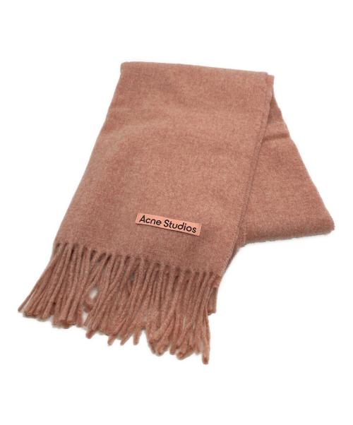 Acne studios（アクネ ストゥディオズ）Acne studios (アクネ ストゥディオズ) フリンジウールスカーフ - ナロー ローズメランジの古着・服飾アイテム