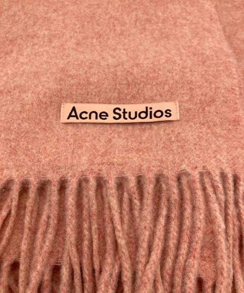 Acne studios（アクネ ストゥディオズ）Acne studios (アクネ ストゥディオズ) フリンジウールスカーフ - ナロー ローズメランジの古着・服飾アイテム