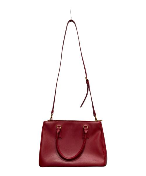 PRADA（プラダ）PRADA (プラダ) 2WAYハンドバッグ レッドの古着・服飾アイテム