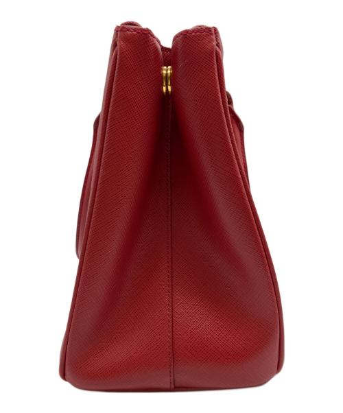 PRADA（プラダ）PRADA (プラダ) 2WAYハンドバッグ レッドの古着・服飾アイテム