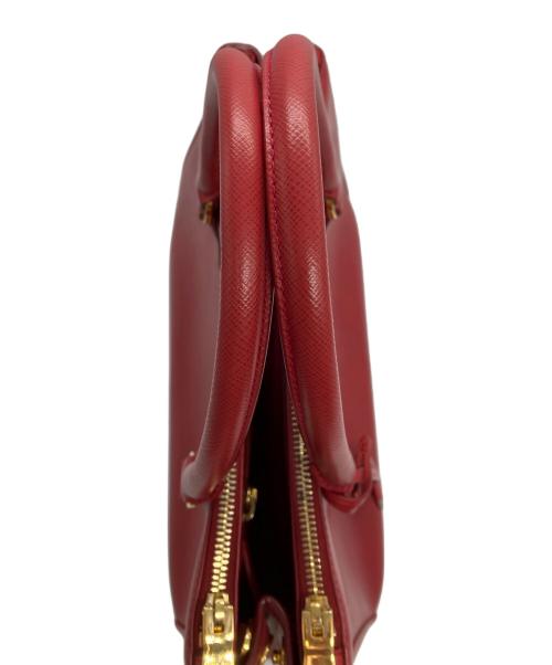 PRADA（プラダ）PRADA (プラダ) 2WAYハンドバッグ レッドの古着・服飾アイテム