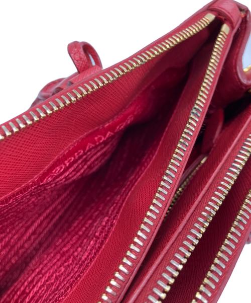 PRADA（プラダ）PRADA (プラダ) 2WAYハンドバッグ レッドの古着・服飾アイテム