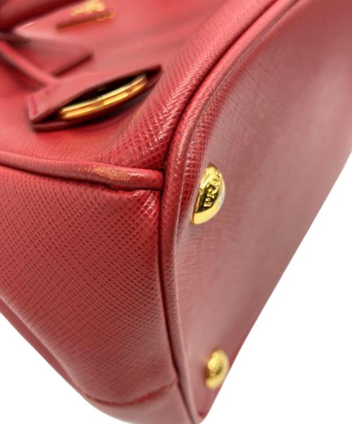 PRADA（プラダ）PRADA (プラダ) 2WAYハンドバッグ レッドの古着・服飾アイテム