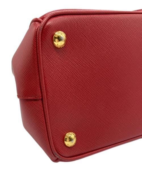 PRADA（プラダ）PRADA (プラダ) 2WAYハンドバッグ レッドの古着・服飾アイテム