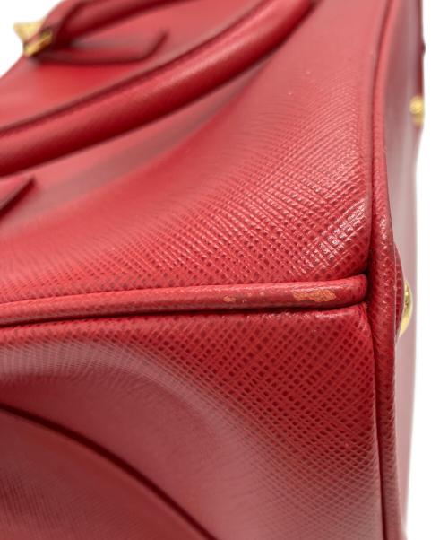 PRADA（プラダ）PRADA (プラダ) 2WAYハンドバッグ レッドの古着・服飾アイテム