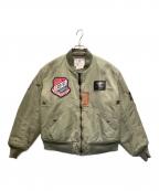 TED MANテッドマン）の古着「MA-1ジャケット」｜オリーブ