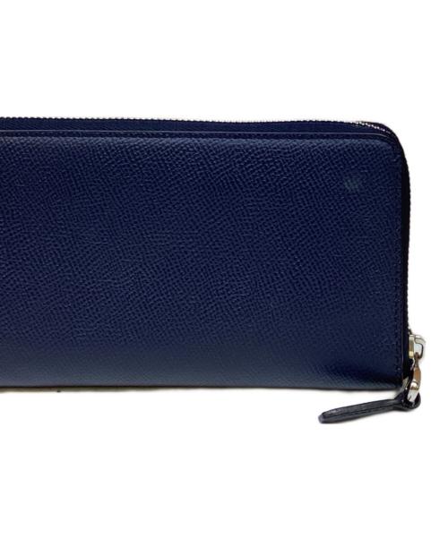 dunhill（ダンヒル）dunhill (ダンヒル) ラウンドファスナー財布 ネイビーの古着・服飾アイテム