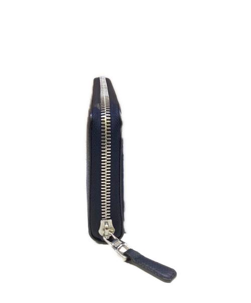 dunhill（ダンヒル）dunhill (ダンヒル) ラウンドファスナー財布 ネイビーの古着・服飾アイテム