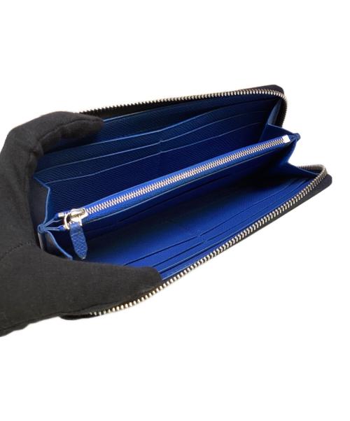 dunhill（ダンヒル）dunhill (ダンヒル) ラウンドファスナー財布 ネイビーの古着・服飾アイテム