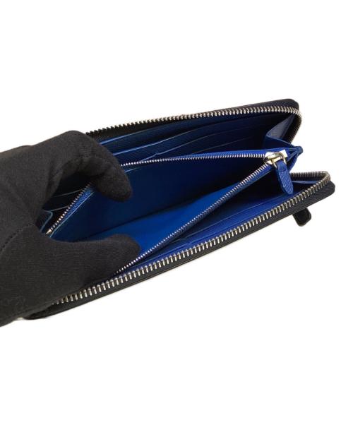 dunhill（ダンヒル）dunhill (ダンヒル) ラウンドファスナー財布 ネイビーの古着・服飾アイテム