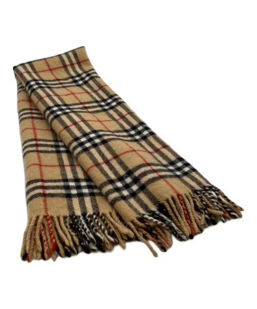 BURBERRY（バーバリー）BURBERRY (バーバリー) ウールマフラー ベージュの古着・服飾アイテム