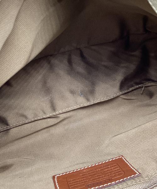 COACH（コーチ）COACH (コーチ) ショルダーバッグ ホワイト×ブラウンの古着・服飾アイテム