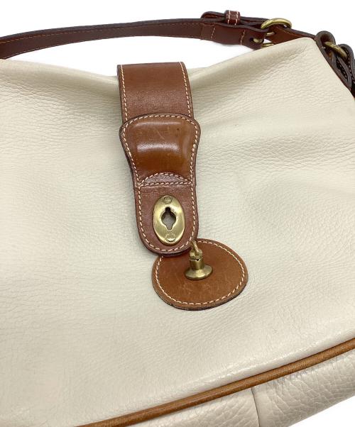 COACH（コーチ）COACH (コーチ) ショルダーバッグ ホワイト×ブラウンの古着・服飾アイテム