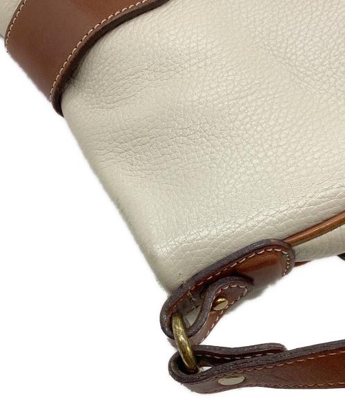 COACH（コーチ）COACH (コーチ) ショルダーバッグ ホワイト×ブラウンの古着・服飾アイテム