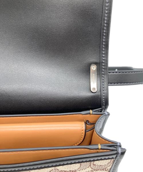 COACH（コーチ）COACH (コーチ) ショルダーバッグ ベージュ×ブラックの古着・服飾アイテム