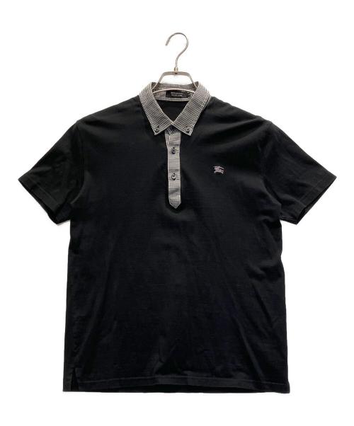 BURBERRY BLACK LABEL（バーバリーブラックレーベル）BURBERRY BLACK LABEL (バーバリーブラックレーベル) 半袖ポロシャツ ブラック サイズ:2の古着・服飾アイテム
