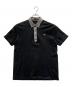 BURBERRY BLACK LABEL（バーバリーブラックレーベル）の古着「半袖ポロシャツ」｜ブラック
