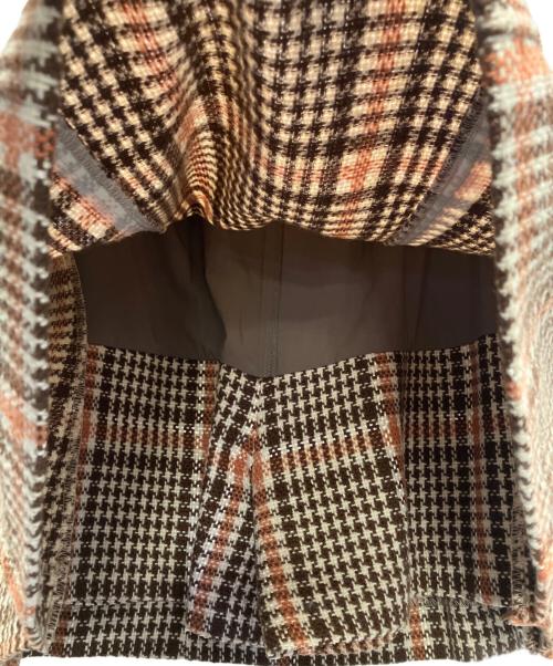 Snidel（スナイデル）Snidel (スナイデル) ミニスカート ブラウン サイズ:1の古着・服飾アイテム