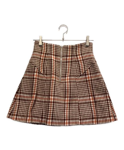 Snidel（スナイデル）Snidel (スナイデル) ミニスカート ブラウン サイズ:1の古着・服飾アイテム
