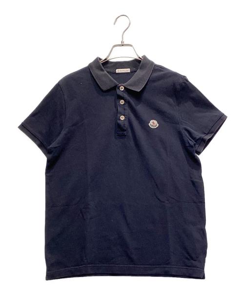 MONCLER（モンクレール）MONCLER (モンクレール) 半袖ポロシャツ ネイビー サイズ:Sの古着・服飾アイテム