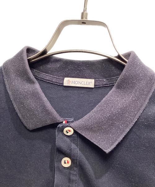 MONCLER（モンクレール）MONCLER (モンクレール) 半袖ポロシャツ ネイビー サイズ:Sの古着・服飾アイテム