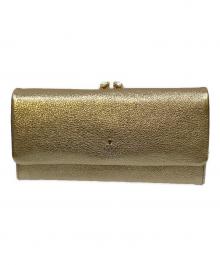 LANVIN（ランバン）の古着「口金長財布」｜ゴールド